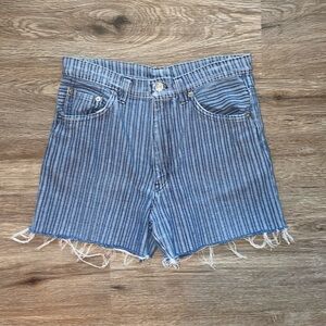 Tommy Hilfiger Striped Jean Shorts